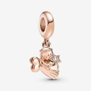 PANDORA Heart Winged Angel Dangle Charm